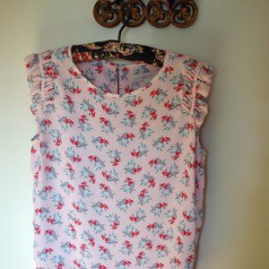 LOFT Flutter Shell Sleeveless Blouse